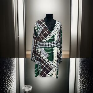 Ashley Stewart Women’s Printed V Neck Tunic Size 26-28